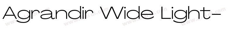 Agrandir Wide Light字体转换